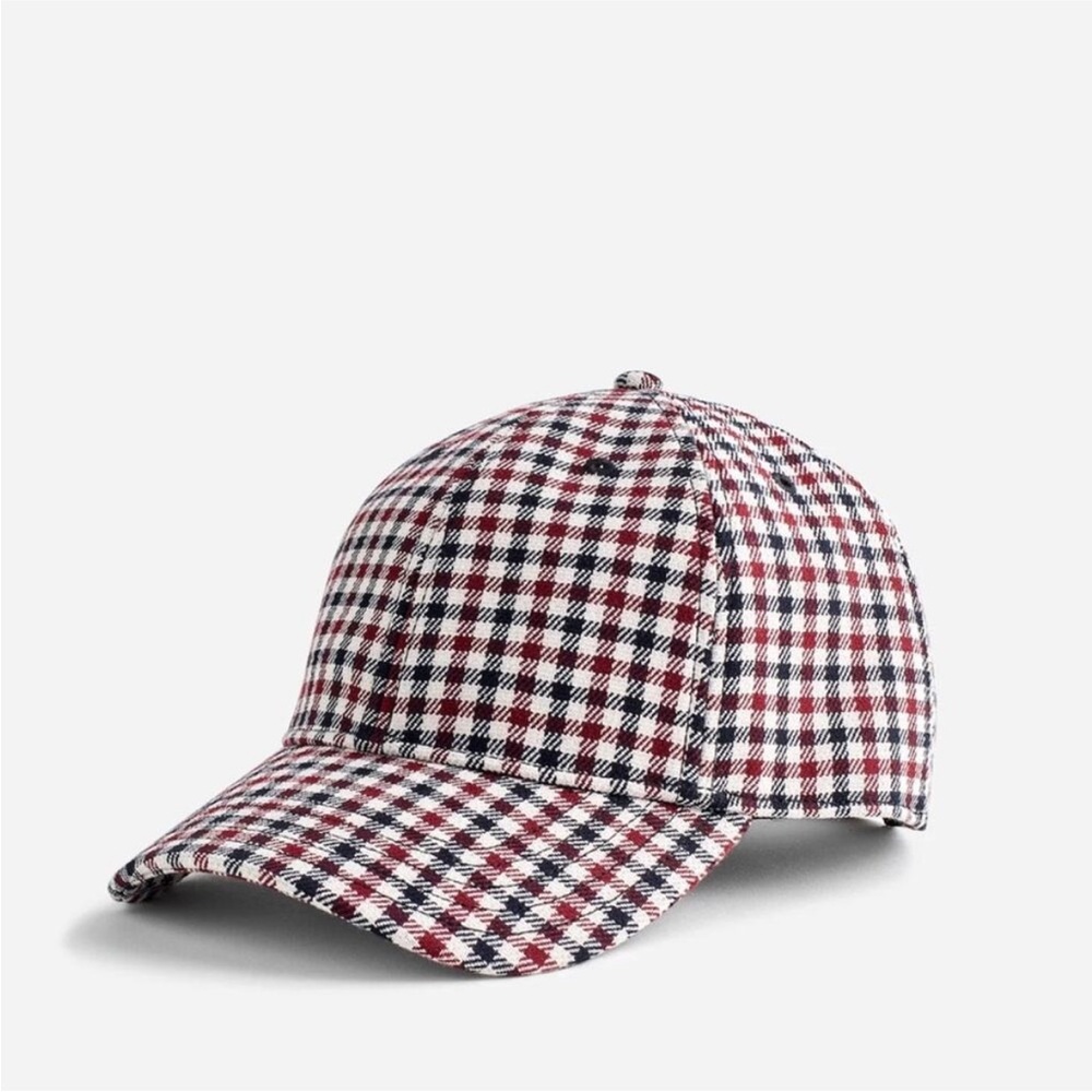 Madewell Checkered Hat - Red, Black, White NWT